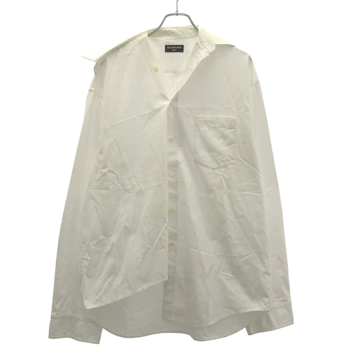 BALENCIAGA バレンシアガ 21AW アシンメトリーオーバーシャツ 663034