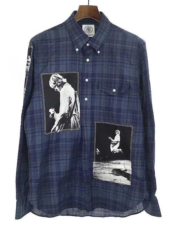 TAKAHIROMIYASHITA The SoloIst. タカヒロミヤシタ ザ ソロイスト×ジェイプレス 19SS pullover B.D shirt. カートコバーンパッチプルオーバーシャツ