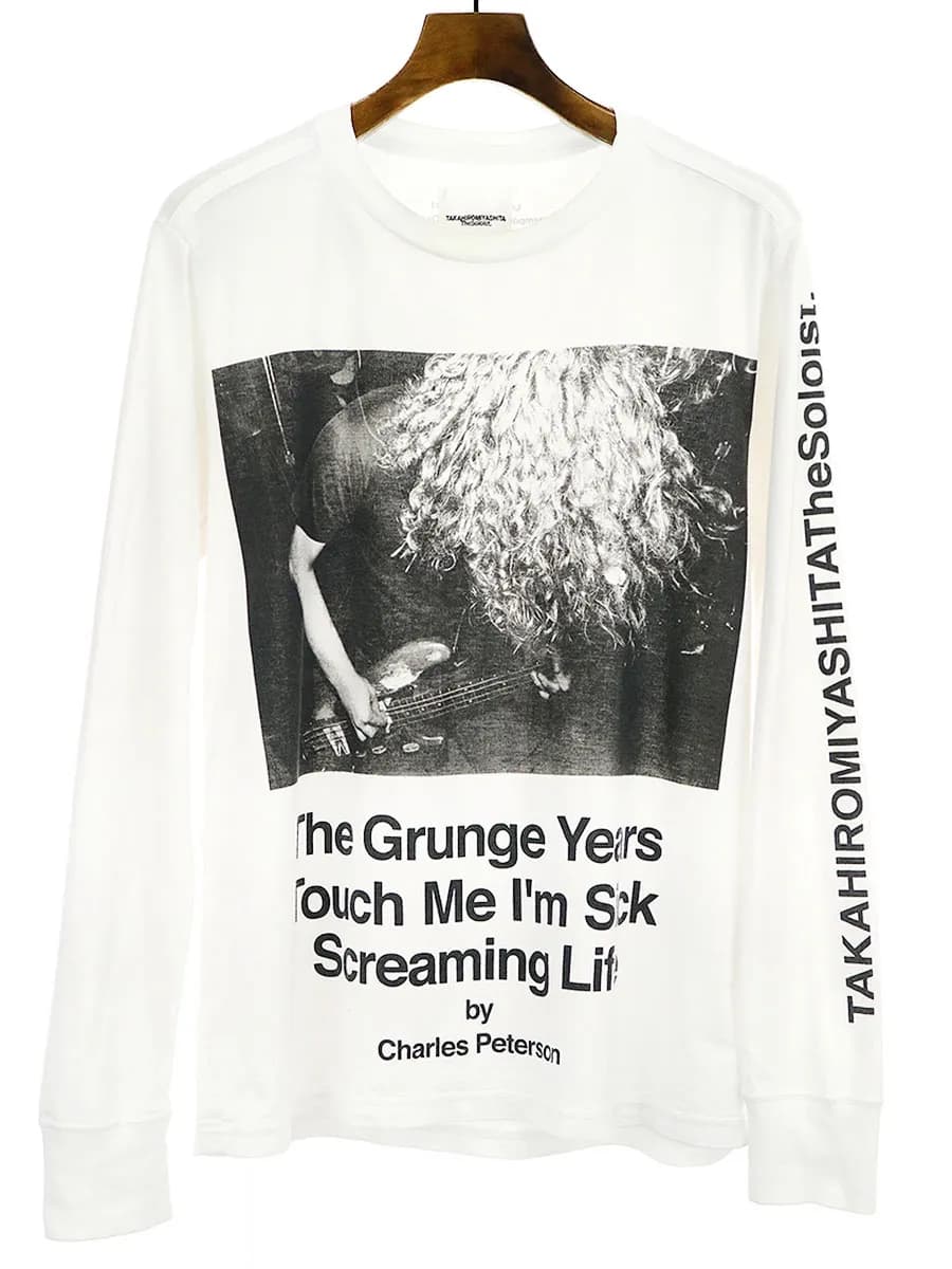 TAKAHIROMIYASHITA The SoloIst. タカヒロミヤシタ ザ ソロイスト 19SS Charles Peterson photo l/s tee. Kurt Danielson ロングスリーブTシャツ