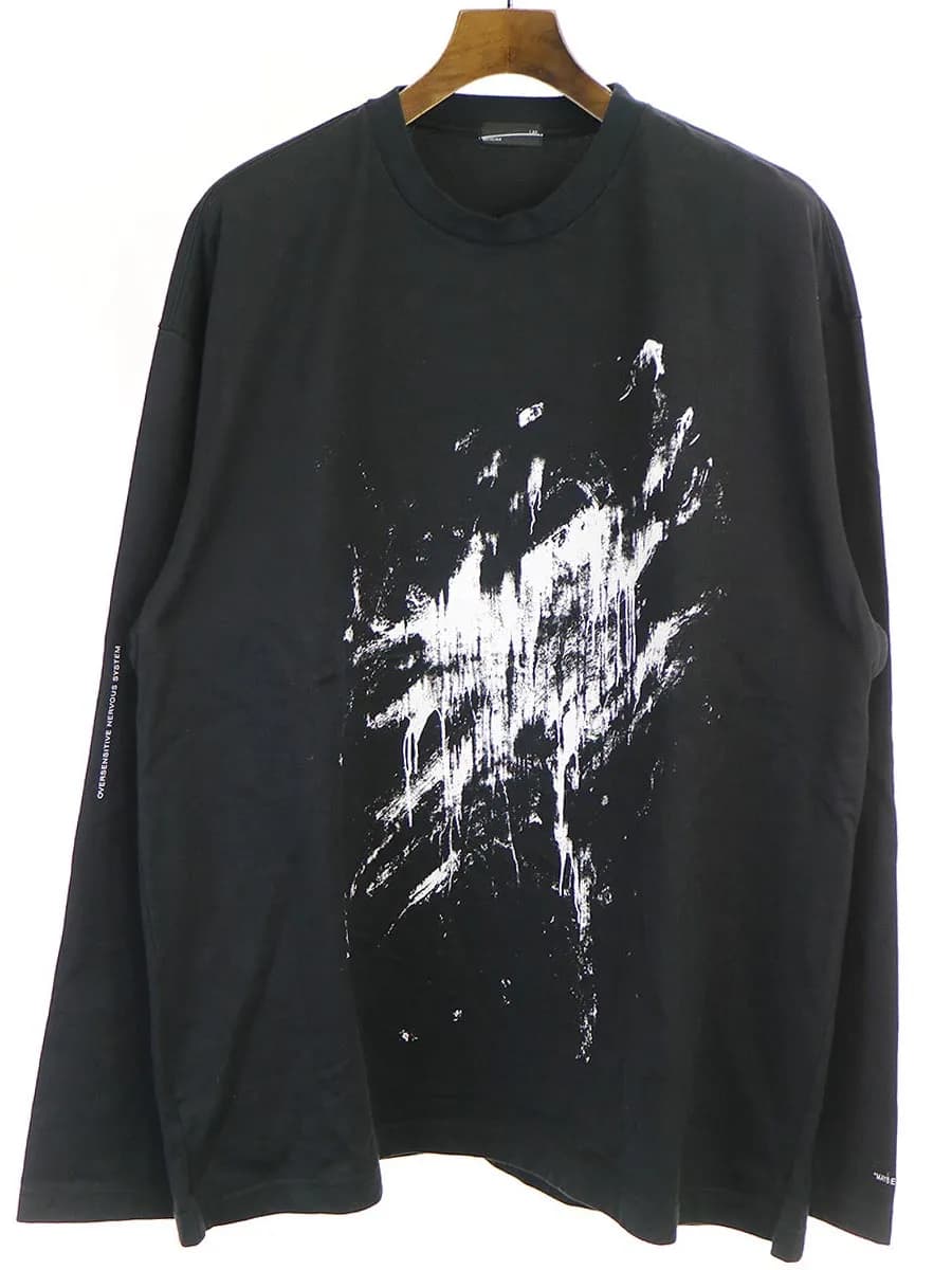 LAD MUSICIAN ラッドミュージシャン 18SS ペイントスーパービッグスウェットカットソー