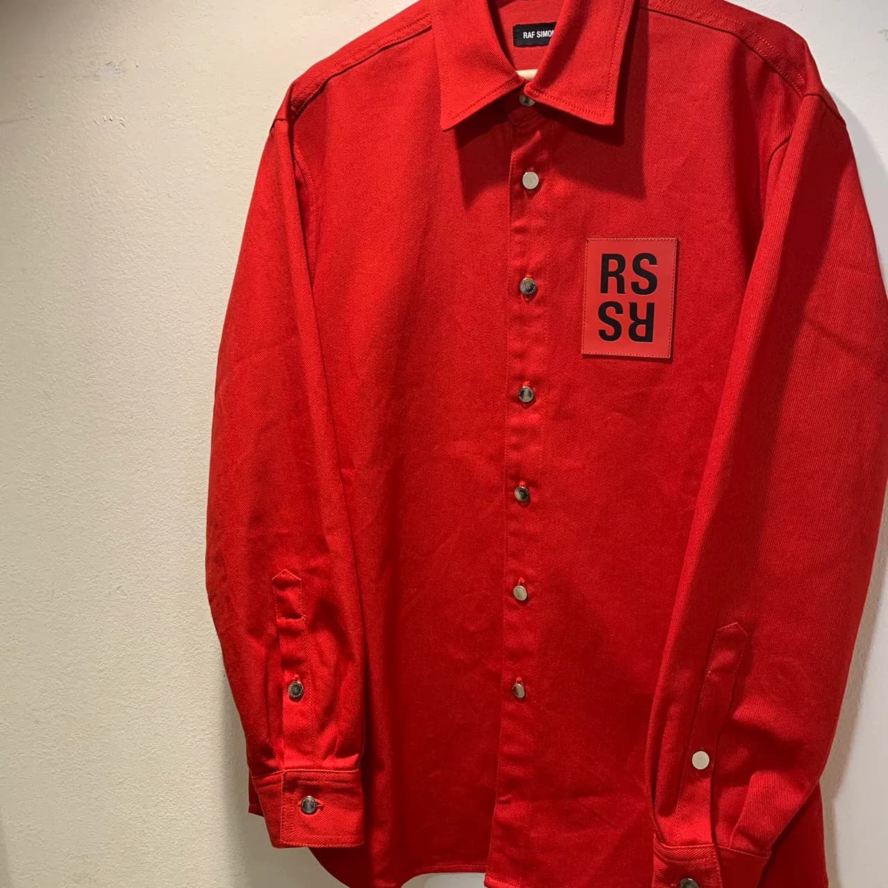 RAF SIMONS RAF SIMONS 19AW SLIM FIT RS DENIM SHIRT