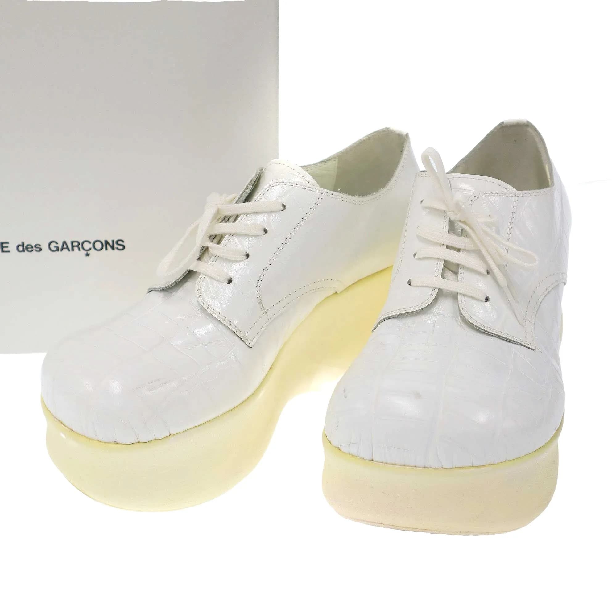 COMME des GARCONS コムデギャルソン 13SS エンボスプラットフォームシューズ GK-K105-001