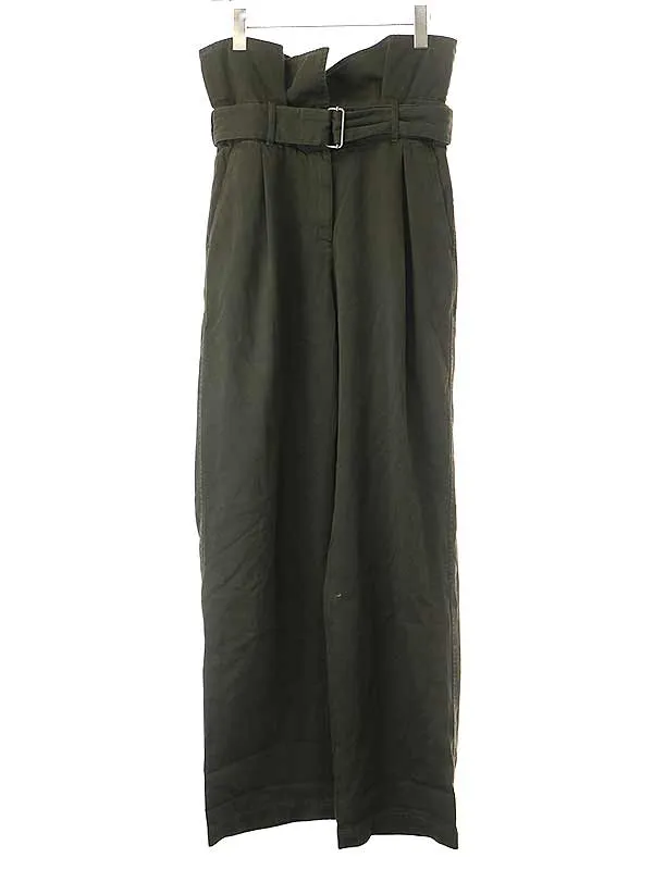 DRIES VAN NOTEN ドリスヴァンノッテン ベルテッドコットンロングパンツ