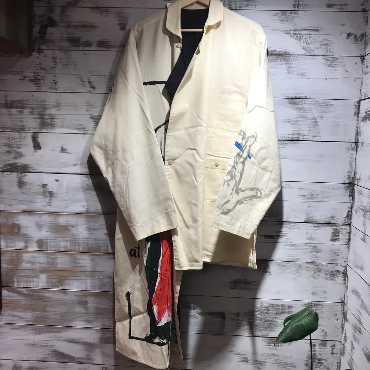 Yohji Yamamoto Yohji Yamamoto POUR HOMME 17SS デッサンペイントシーチングコート