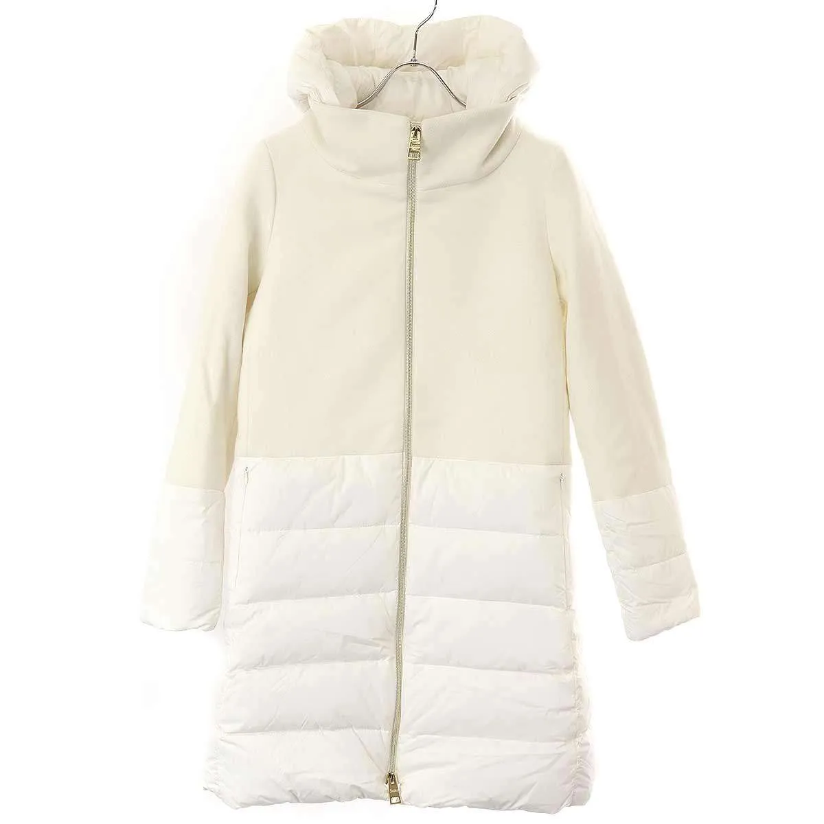 HERNO ヘルノ 22AW ウールコンビナイロンフーデッドコート