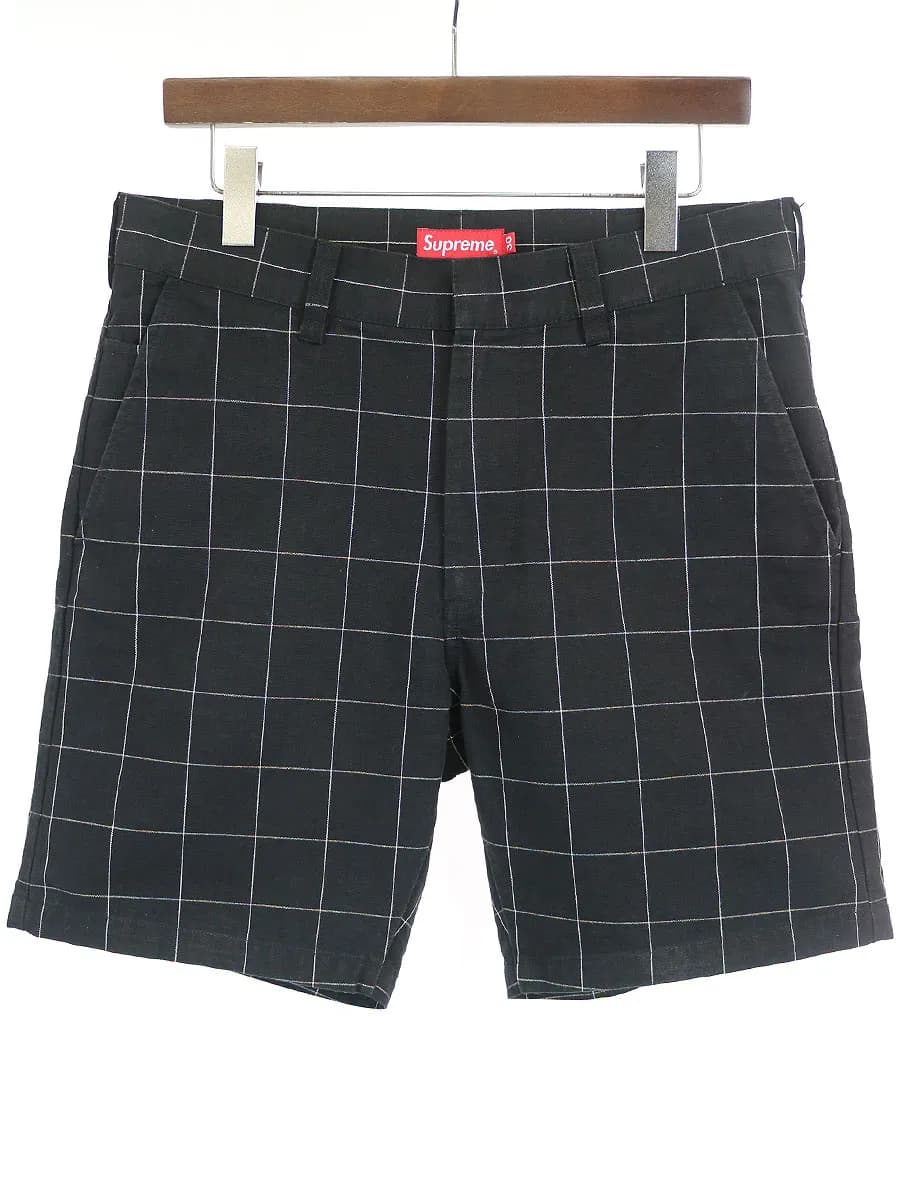 Supreme シュプリーム ウィンドウペンチェック柄ショーツ