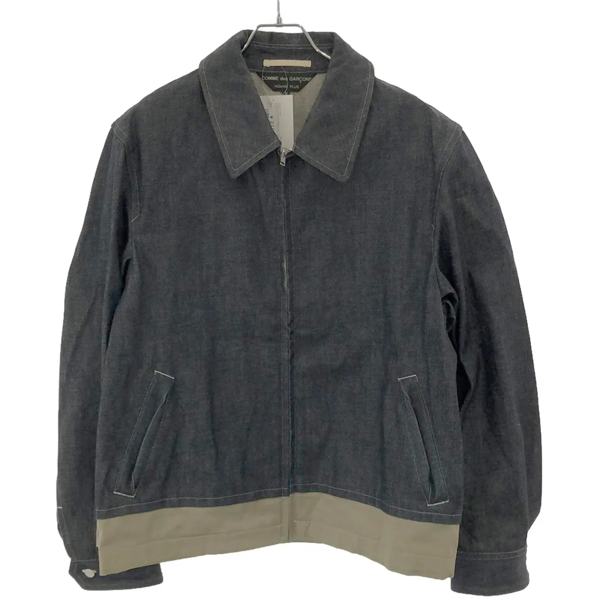 COMME des GARCONS コム デギャルソンオムプリュス 2002SS ドッキングデニムスウィングトップブルゾン PE-J084