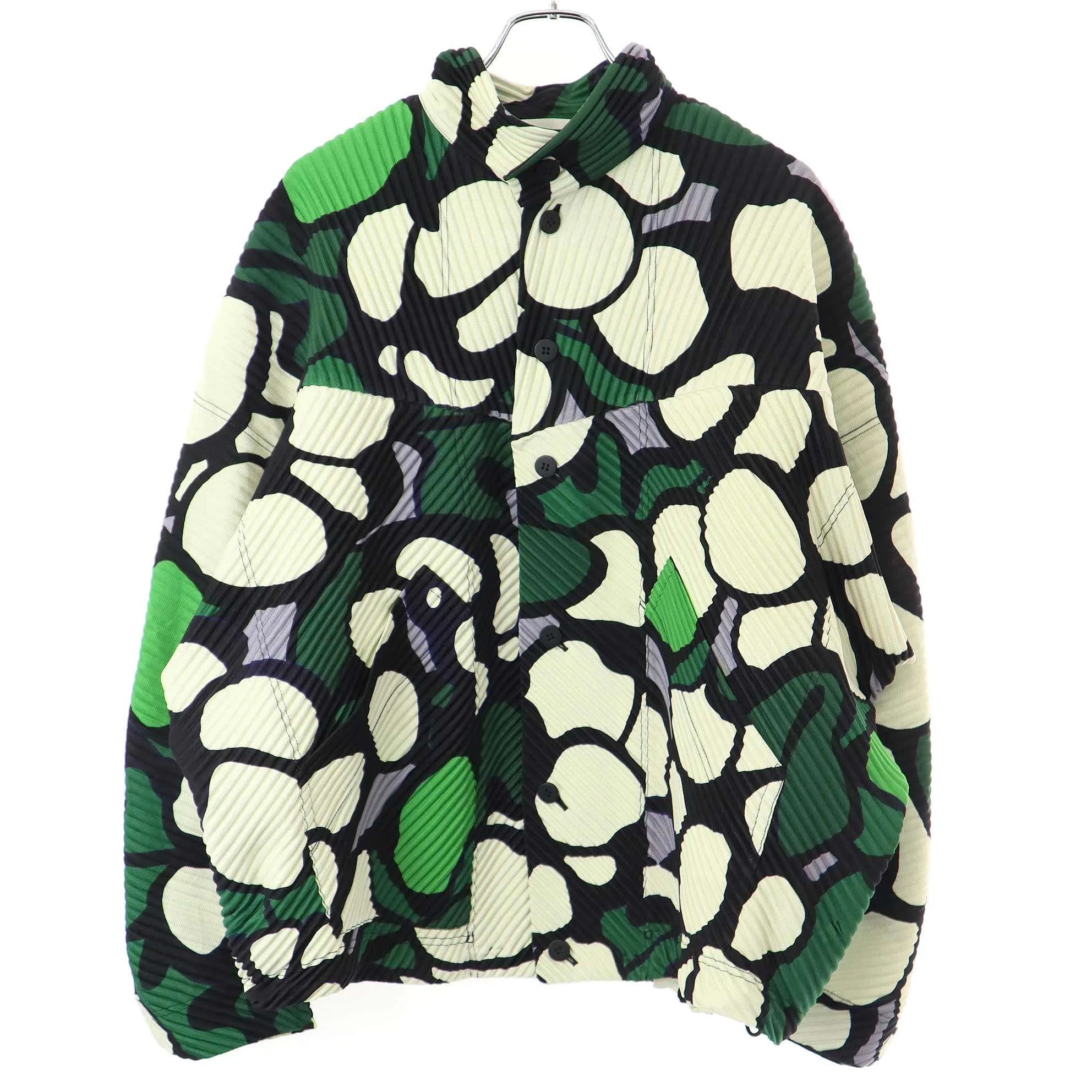 ISSEY MIYAKE オム プリッセ イッセイ ミヤケ 23SS Cotton Bolls 総柄プリーツジャケット
