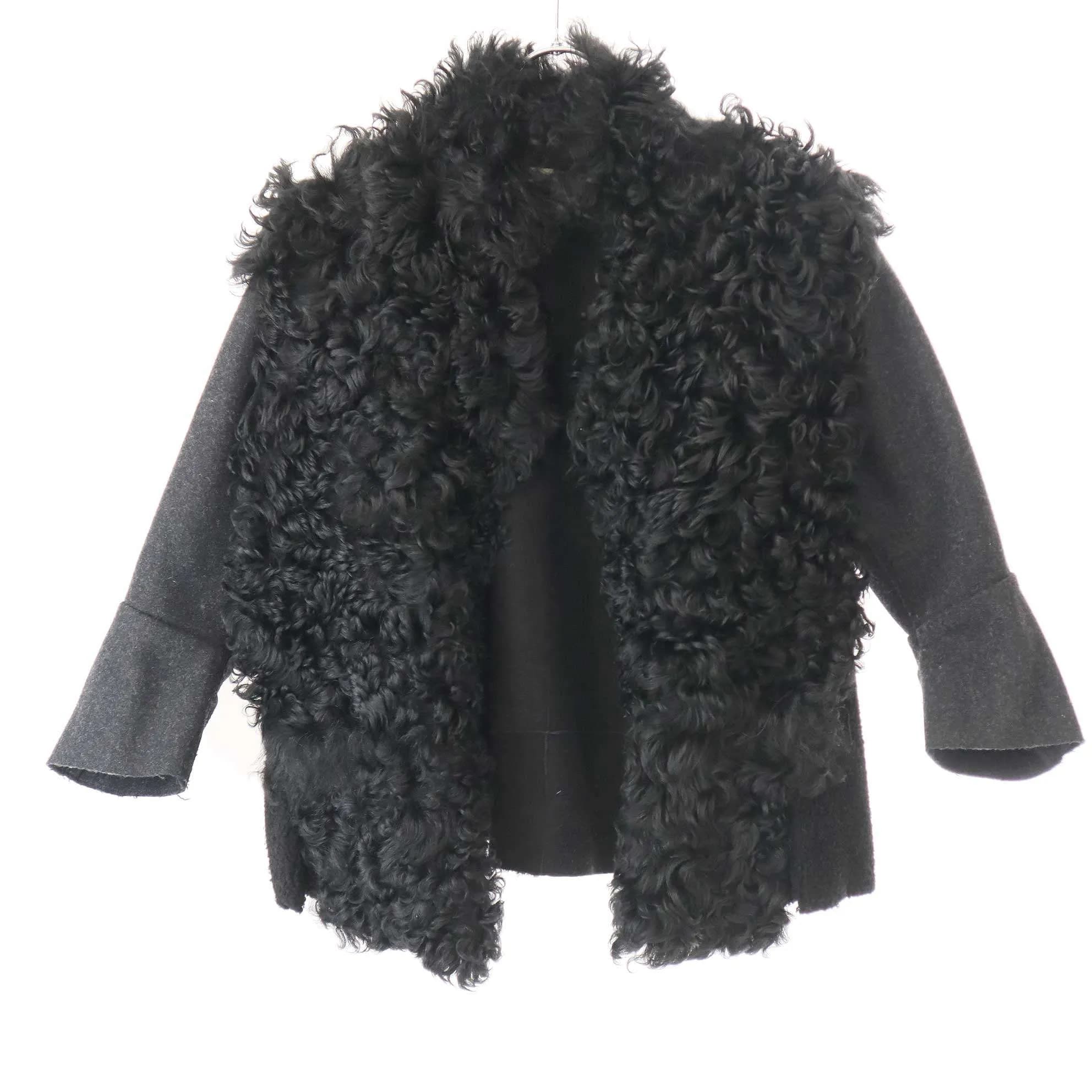 MARNI マルニ 11AW シャーリングムートンレザー ウールジャケット