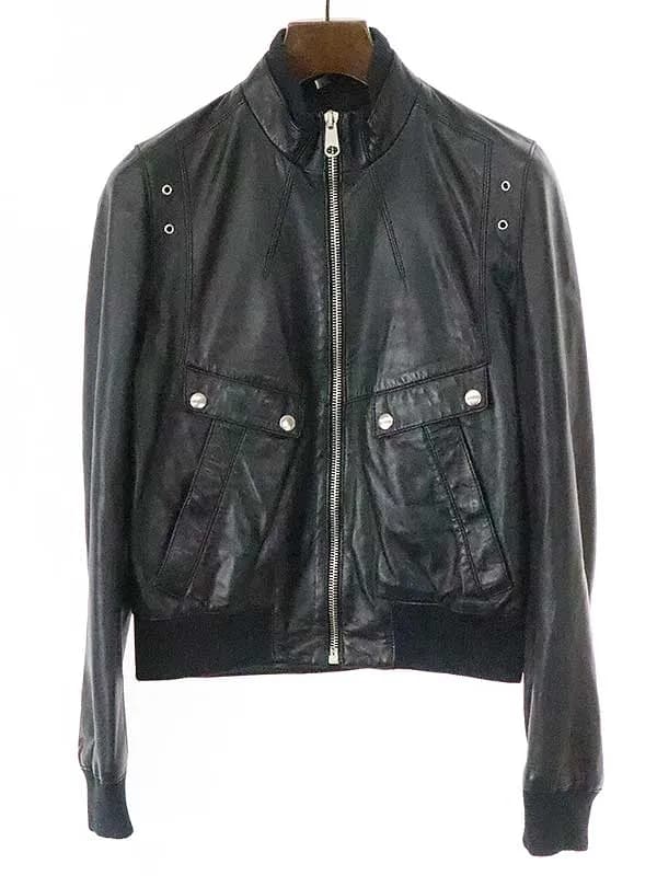 Dior HOMME ディオールオム 08SS ジップアップリブレザージャケット