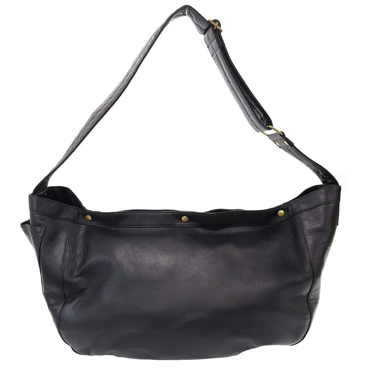池田工芸 Lightning T-core Leather Lover Bag 茶芯ニュースペーパーバッグ ブラック
