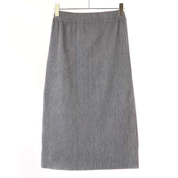 ISSEY MIYAKE ミーイッセイ ミヤケ 25SS MIX FINE KNIT PLEATS BOTTOM ニットプリーツスカート