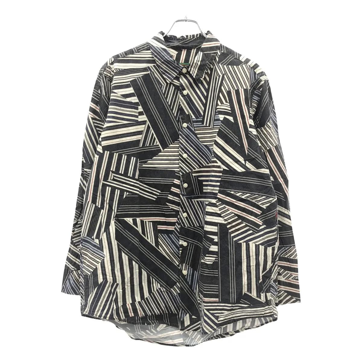 CASEY CASEY ケイシー ケイシー 23AW FELIX SHIRT ミックスストライプコットンシャツ