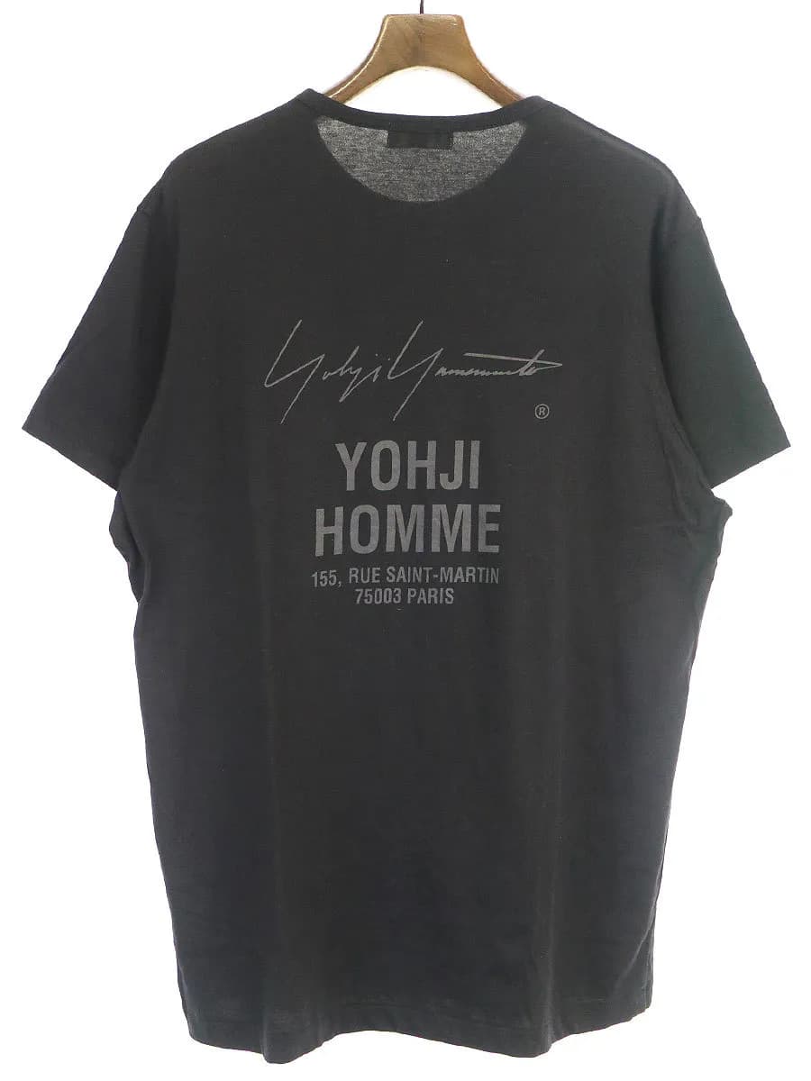 Yohji Yamamoto ヨウジヤマモトプールオム 17AW クルーネックスタッフTシャツ