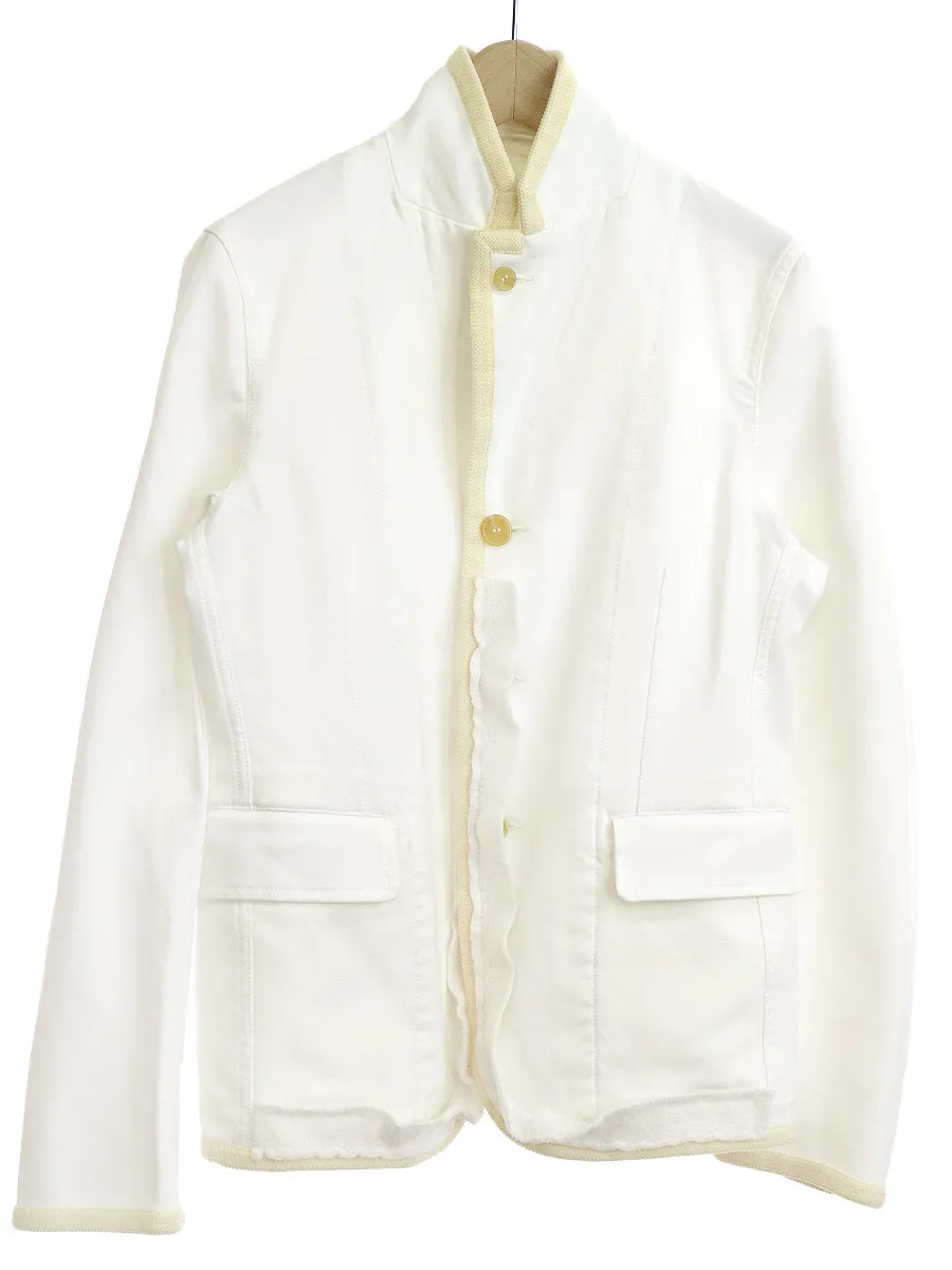 COMME des GARCONS ブラック コムデギャルソン 13SS パイピングデザインポリエステルジャケット