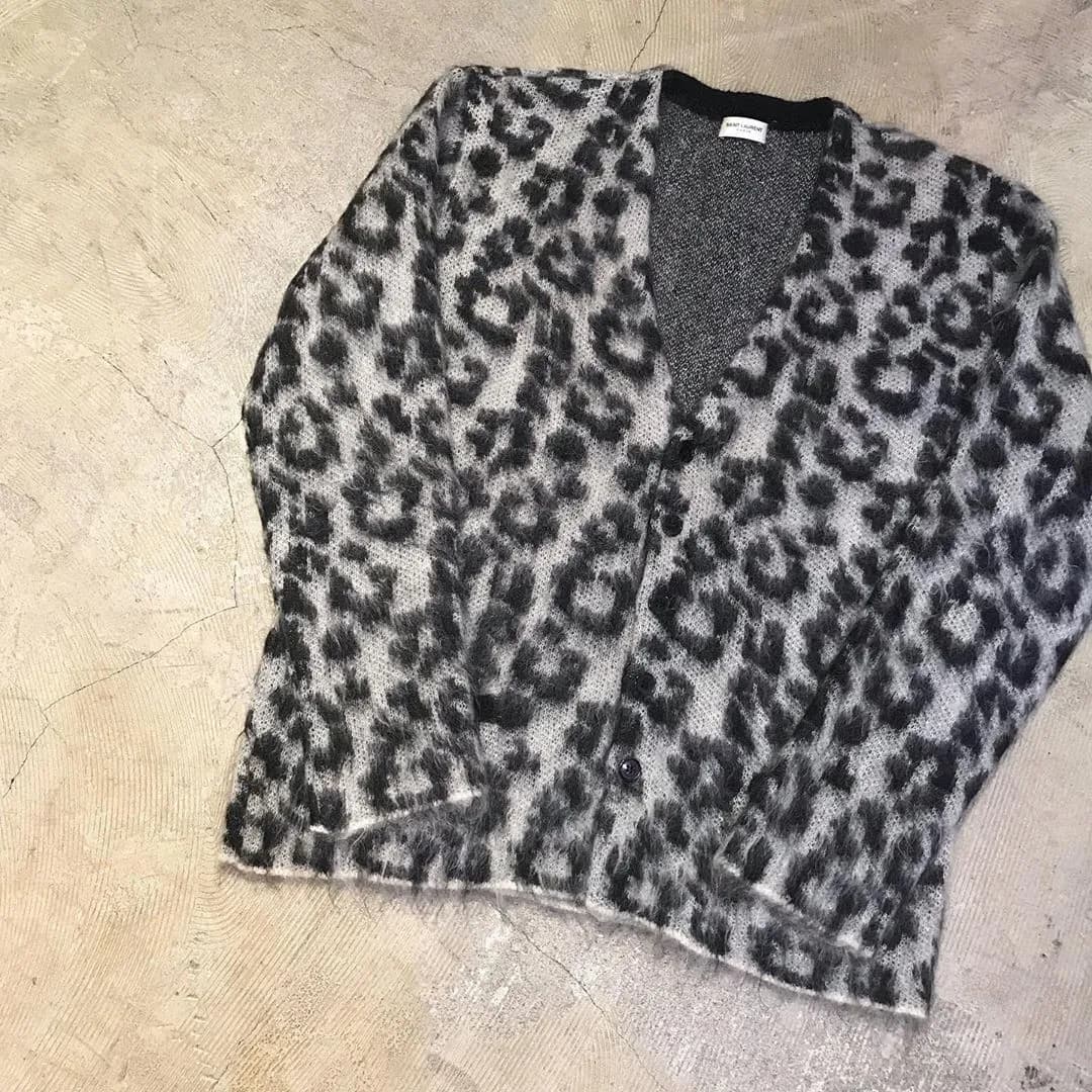 SAINT LAURENT SAINT LAURENT PARIS 13AW ベイビーキャットオーバーサイズモヘヤカーディガン