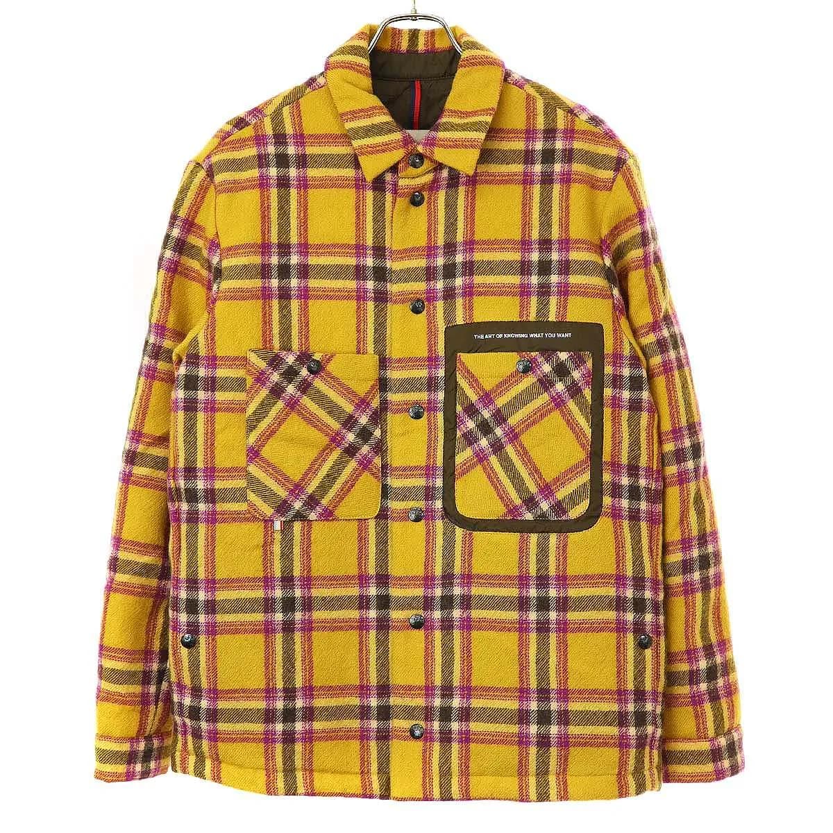MONCLER モンクレール KURYS ウールチェック ダウンシャツジャケット