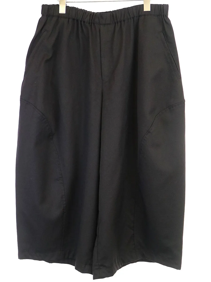 COMME des GARCONS ブラック コムデギャルソン 16SS ウールイージーワイドクロップドパンツ