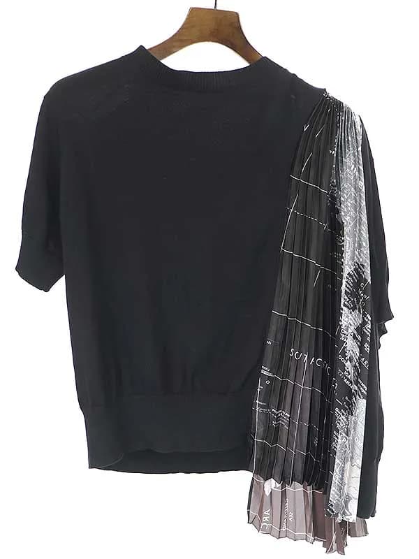 sacai サカイ 20SS World Map Pullover ワールドマッププルオーバーニットTシャツ