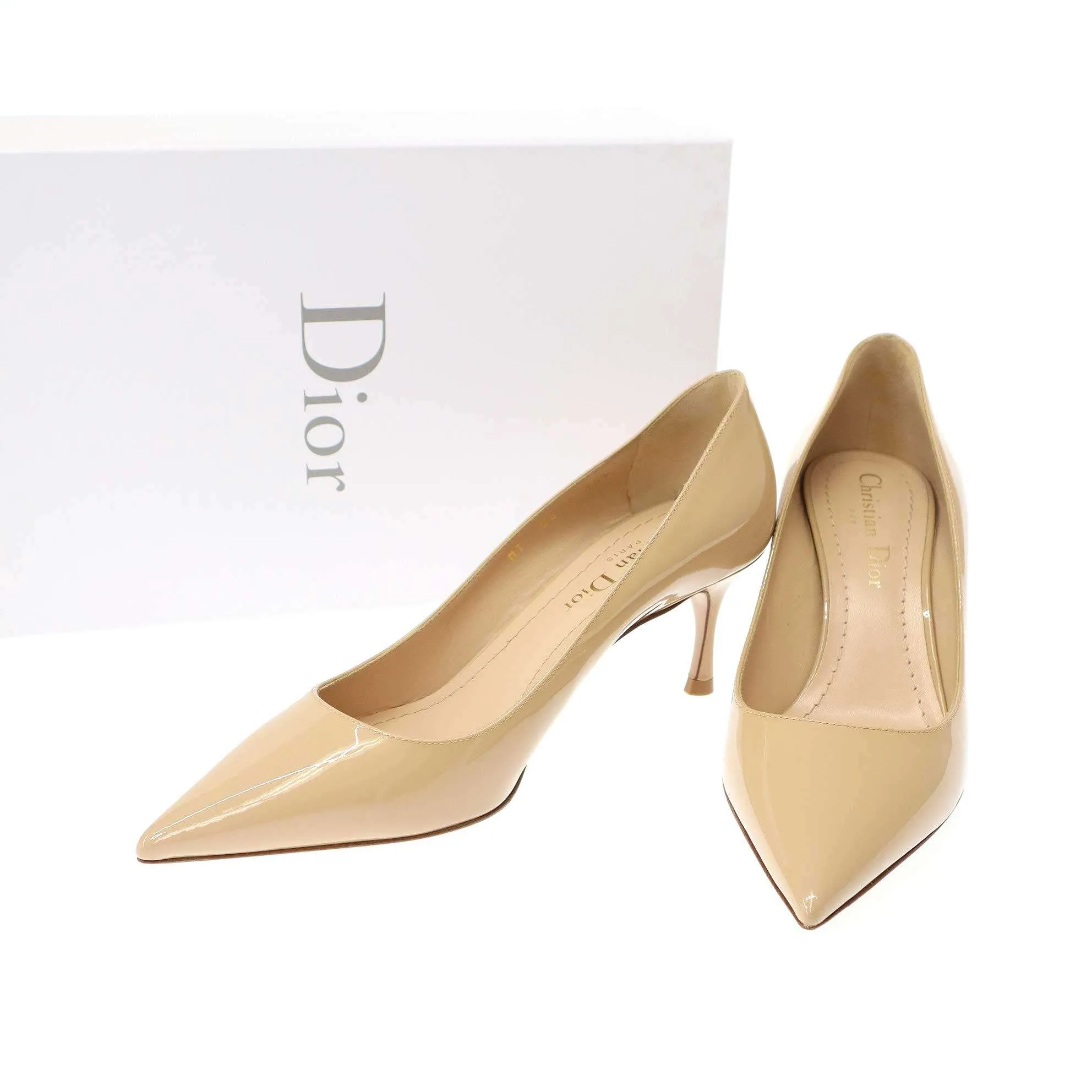 Christian Dior クリスチャンディオール D-STILETTO パテントヒールパンプス