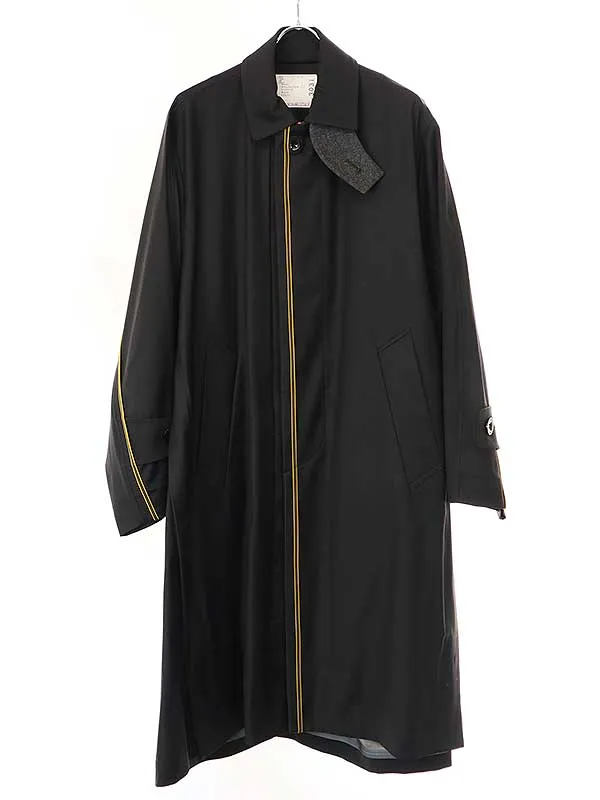 sacai サカイ × ロロピアーナ 23SS Suiting Coat オーバーサイズステンカラーコート