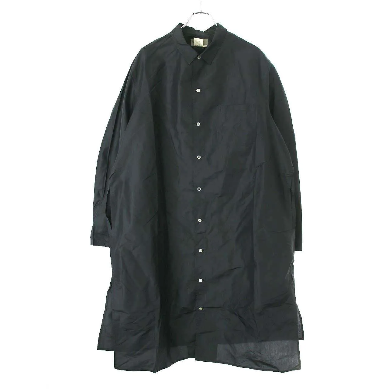 Yohji Yamamoto ヨウジヤマモト プールオム 1993SS シルク ロングシャツコート HO-B06-408