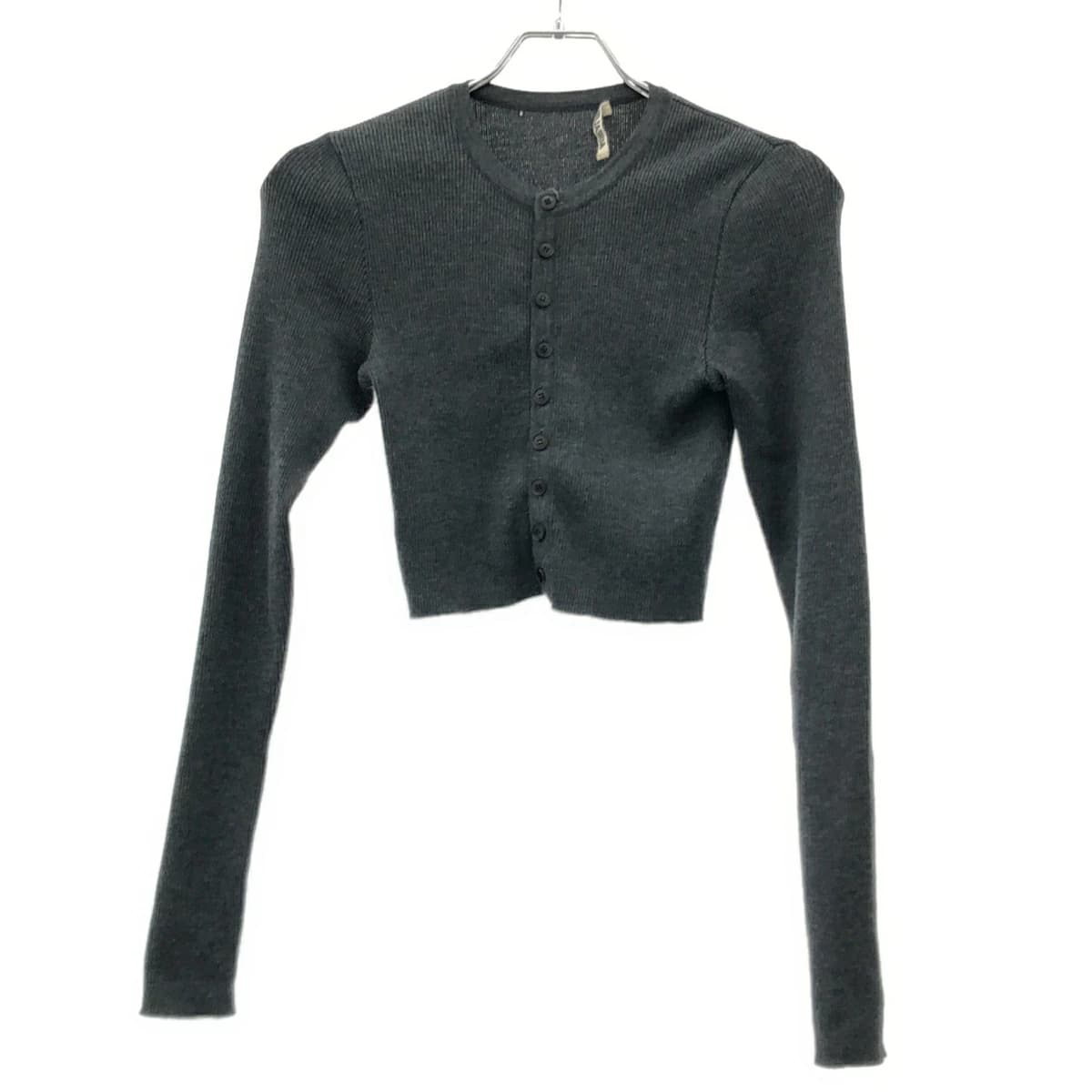 AURALEE オーラリー 24AW RIB KNIT SHORT CARDIGAN リブニットショートカーディガン
