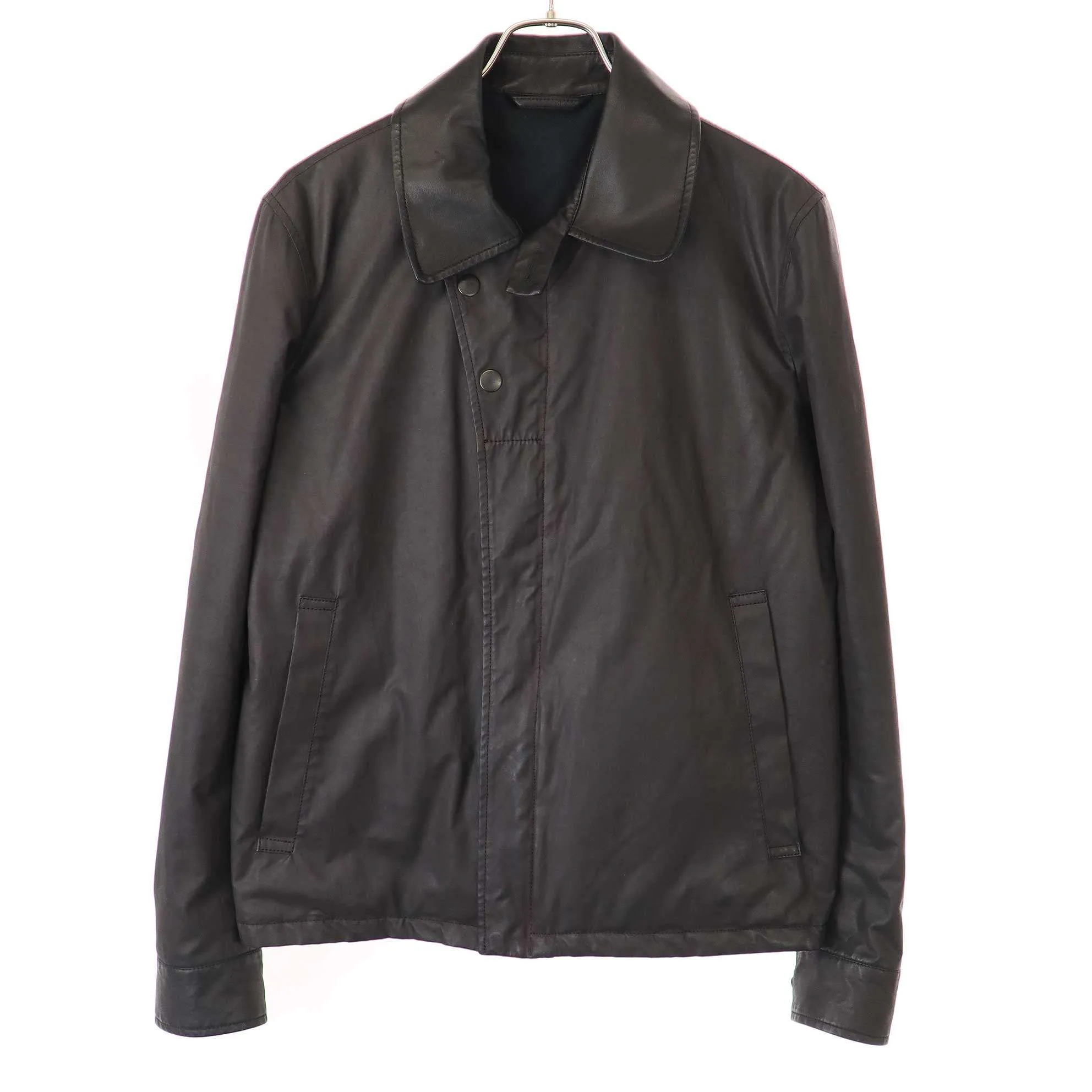 Maison Margiela メゾン マルタン マルジェラ 10 11AW レザーカラー コーティングパテッドジャケット