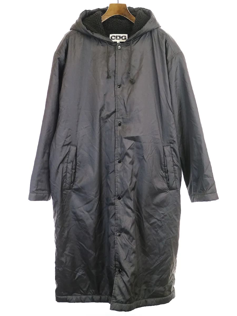 COMME des GARCONS シーディージー 18AW Boa OVER COAT バックプリントボアオーバーコート