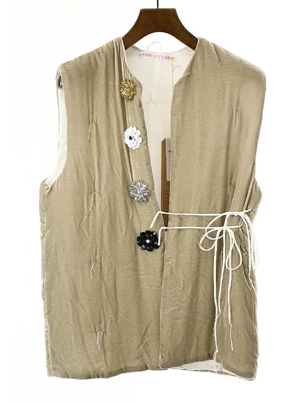 towavase トワヴァーズ 22AW La zabu vest jacket ベルベット ラ・ザブ ベストジャケット