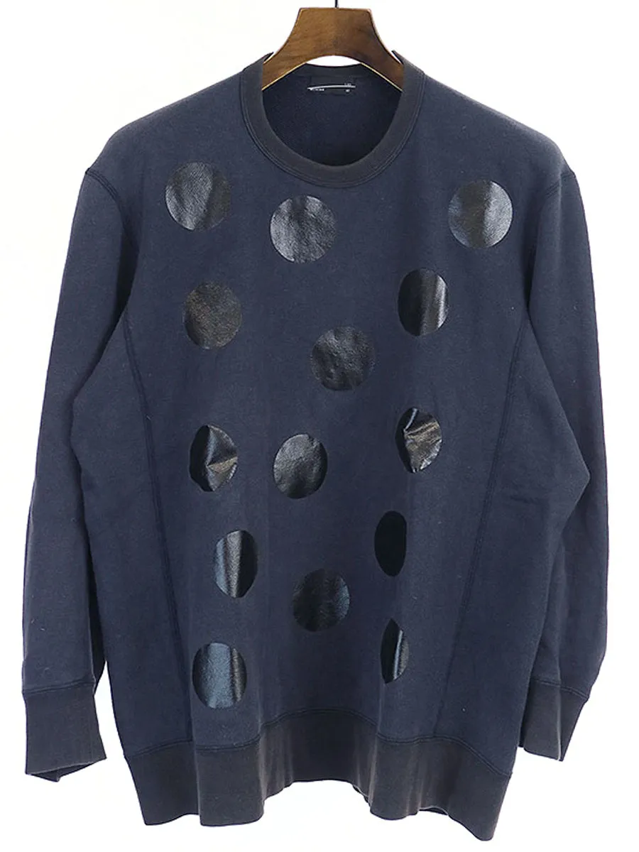 LAD MUSICIAN ラッドミュージシャン 14AW CREW NECK PULLOVER ラバードットプリントクルーネックスウェットトレーナー