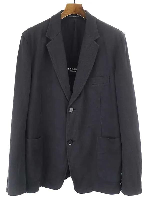 Yohji Yamamoto ヨウジヤマモト プール オム 14AW 製品染めコットンテーラードジャケット