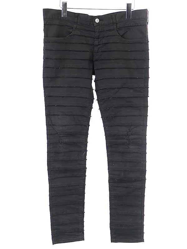 UNDERCOVER アンダーカバーイズム 13AW ダメージ加工ハギストレッチパンツ