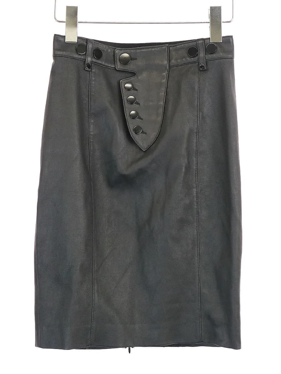 ALEXANDER WANG アレキサンダーワン ラムレザースカート