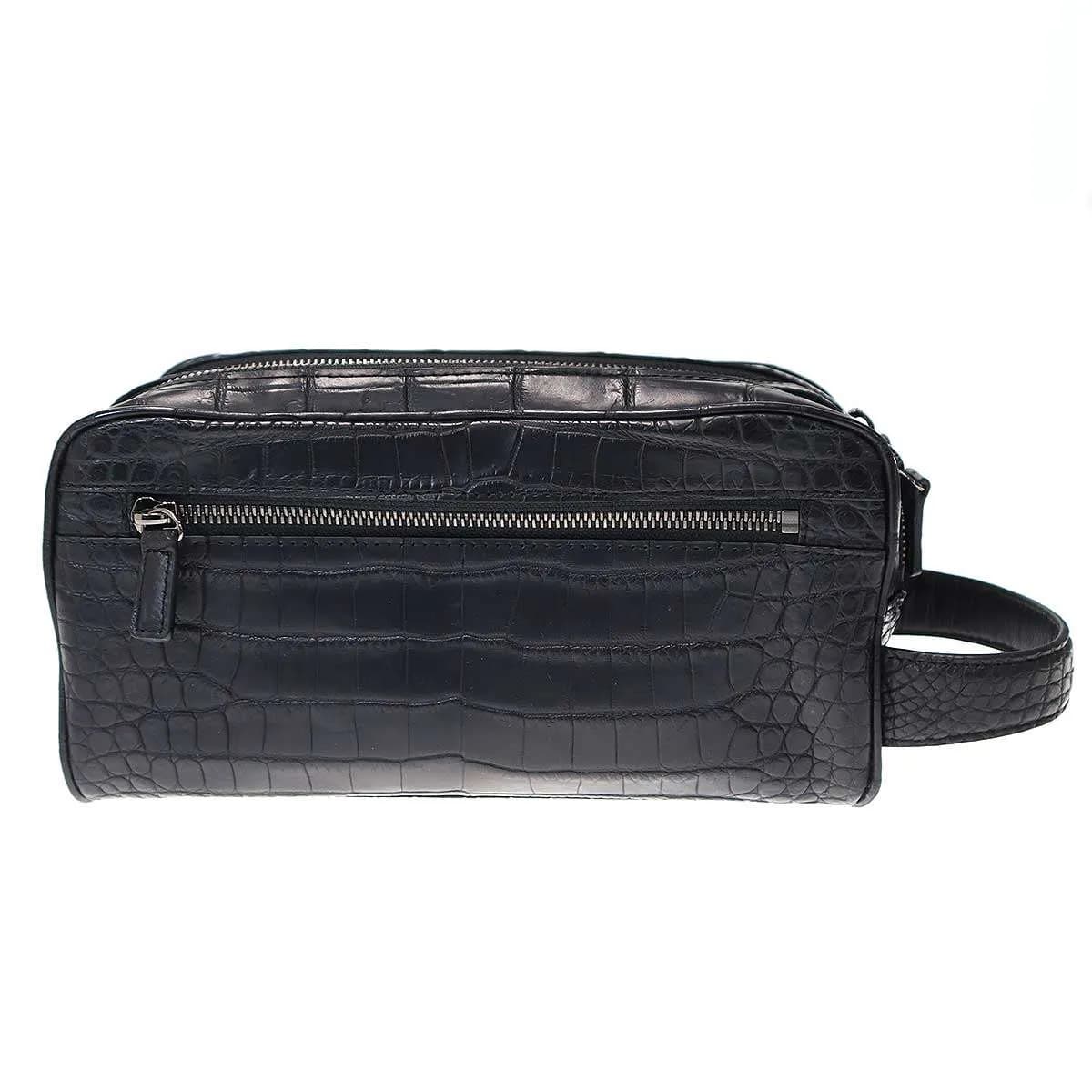 THE LAST ART PROJECT ザ ラストアートプロダクション CROCO SMART CLUTCH BAG ナイルクロコダイルレザー クラッチバッグ