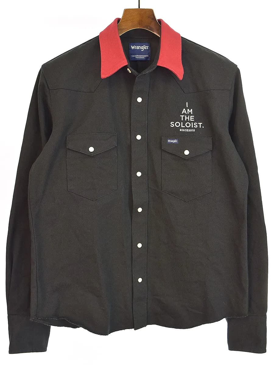 TAKAHIROMIYASHITA The SoloIst. タカヒロミヤシタ ザ ソロイスト × ラングラー 19AW Western Shirt 刺繍ウエスタンシャツ