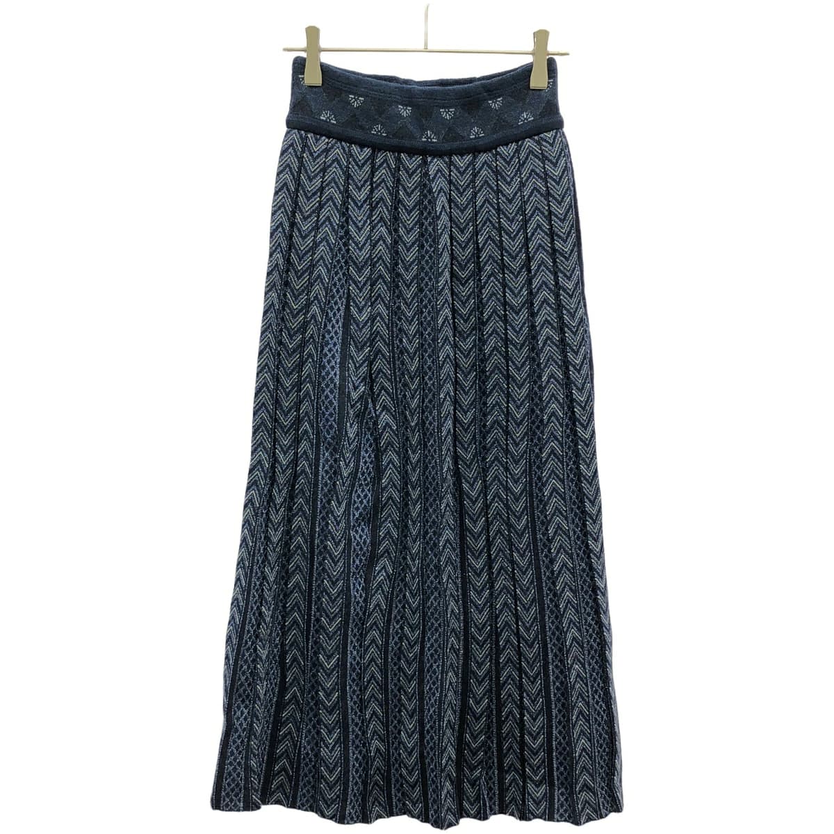Mame Kurogouchi マメ クロゴウチ 20AW Pleated Knitted Skir プリーツリブニットスカート MM20FW-KN016