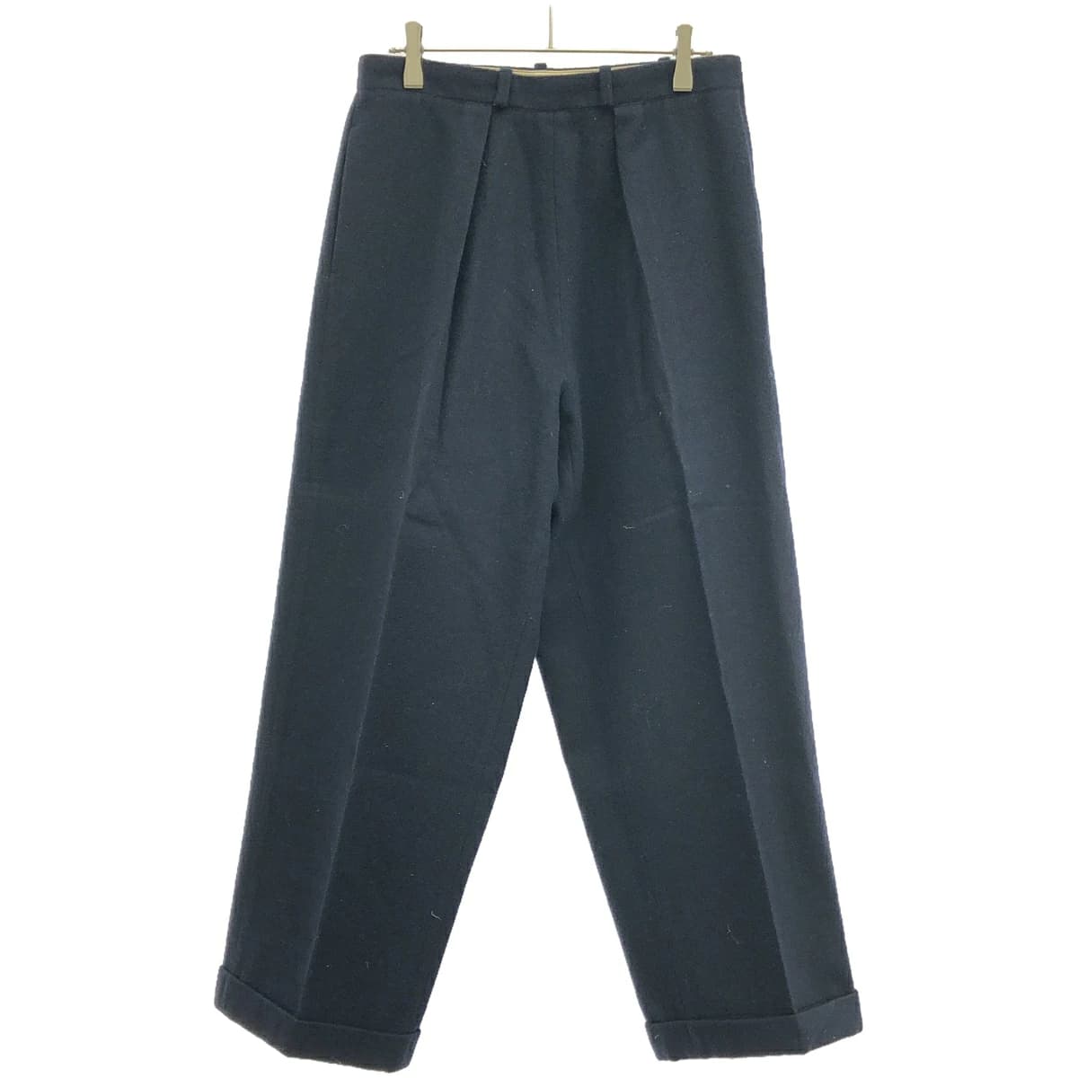 Maison Margiela メゾン マルジェラ 21AW PLEATED STRAIGHT LEG WOOL TROUSERS プリーツストレートレッグトラウザーパンツ S50KA0572