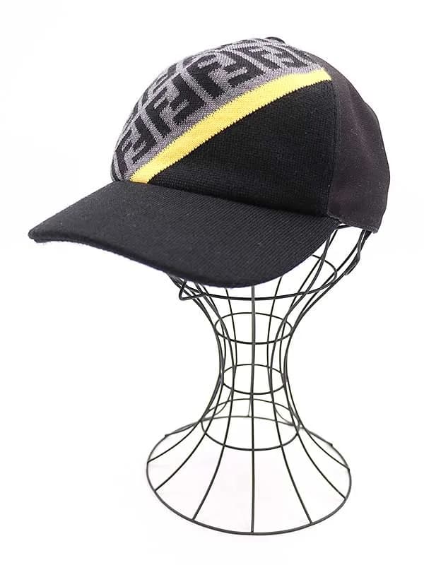 FENDI フェンディ 21SS ズッカ柄ニット切替キャップ