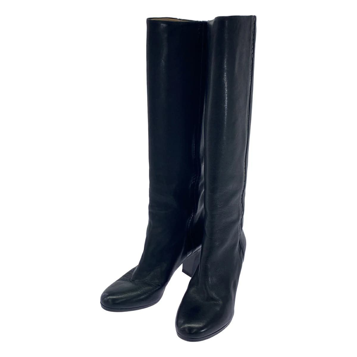 Maison Margiela メゾン マルタン マルジェラ 22 14AW クロコレザーラインヒールロングブーツ S38WW0197