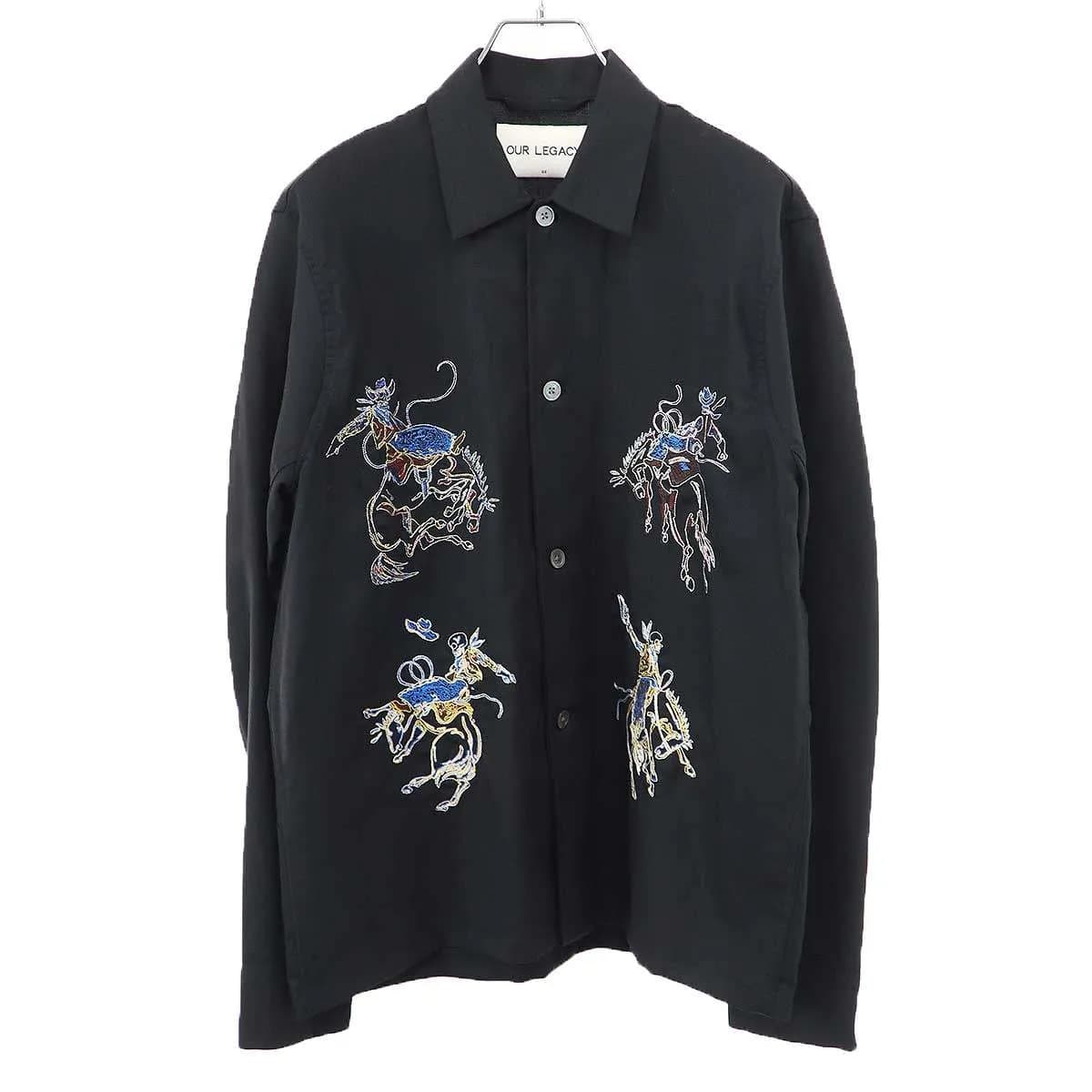 OUR LEGACY アワーレガシー 17AW Rodeo Shirt エンブロイダリーシャツ