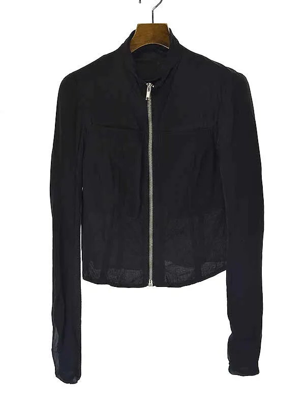 Rick Owens リックオウエンス ハイネックシルクロングジャケット