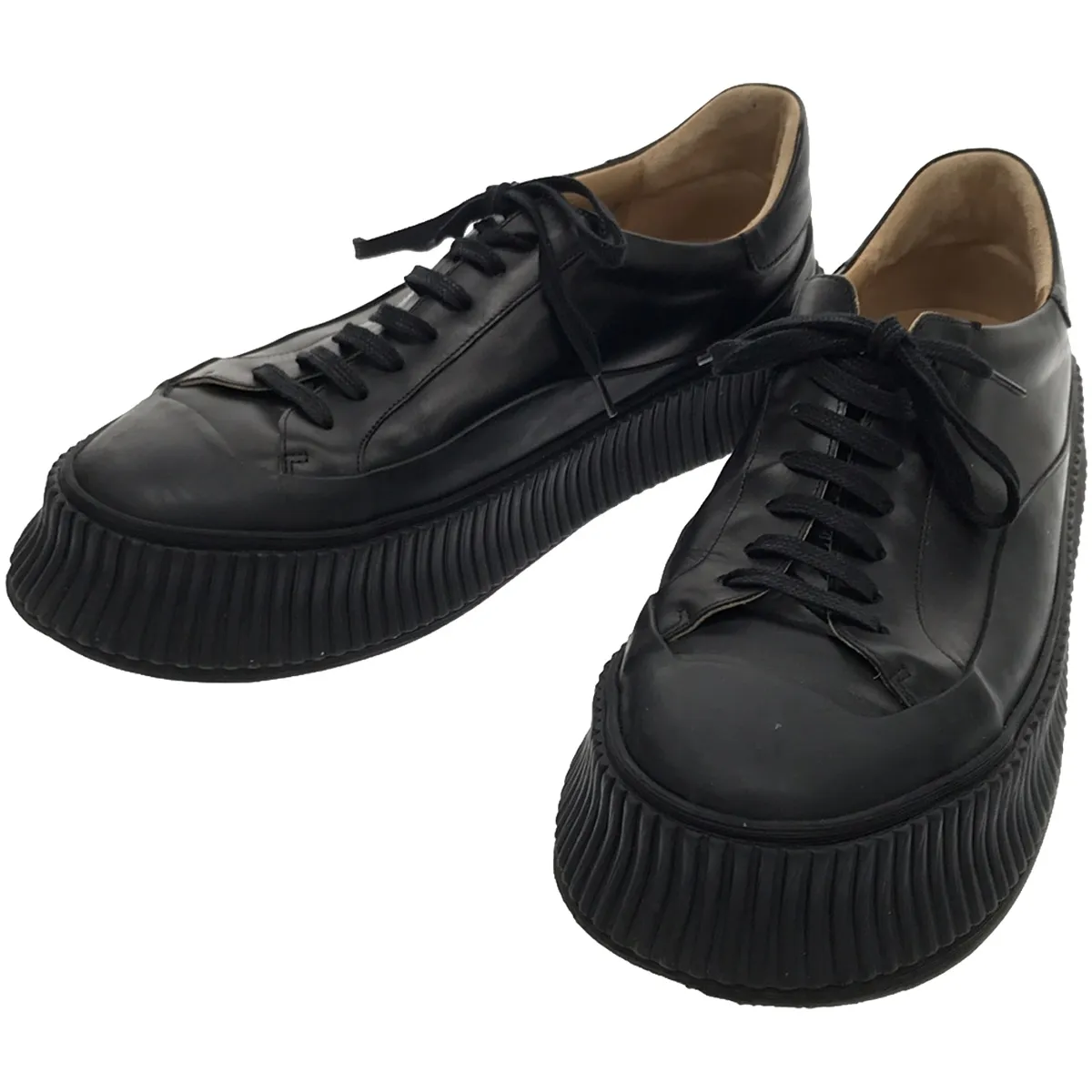 JIL SANDER ジルサンダー プラットフォームレザースニーカー