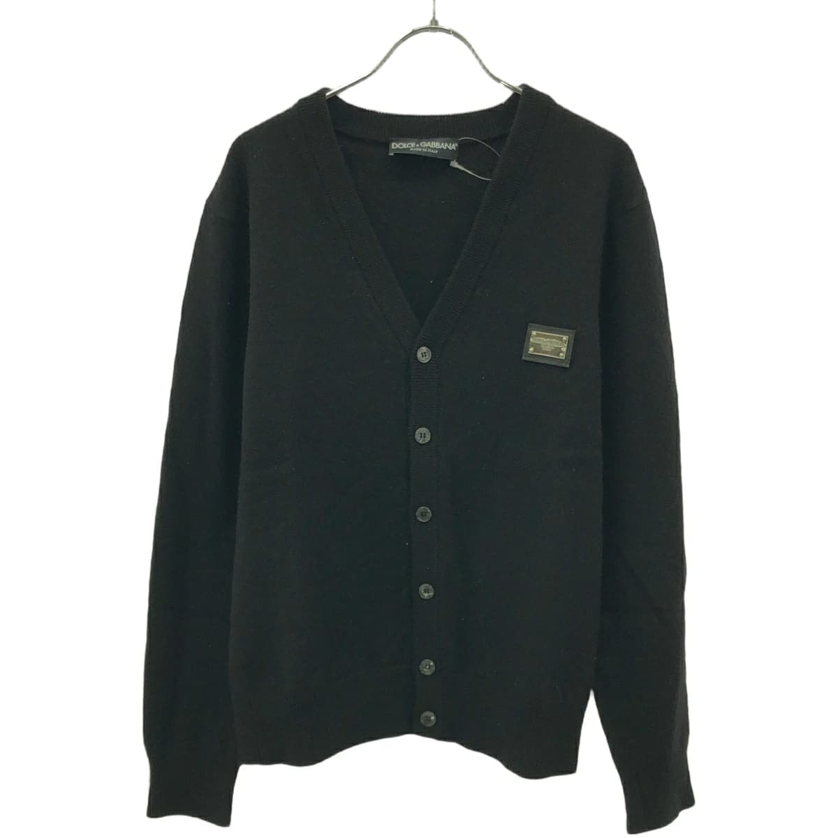 DOLCE&GABBANA ドルチェ&ガッバーナ ロゴプレート ウールカシミヤカーディガン GXO37T/JEMQ4