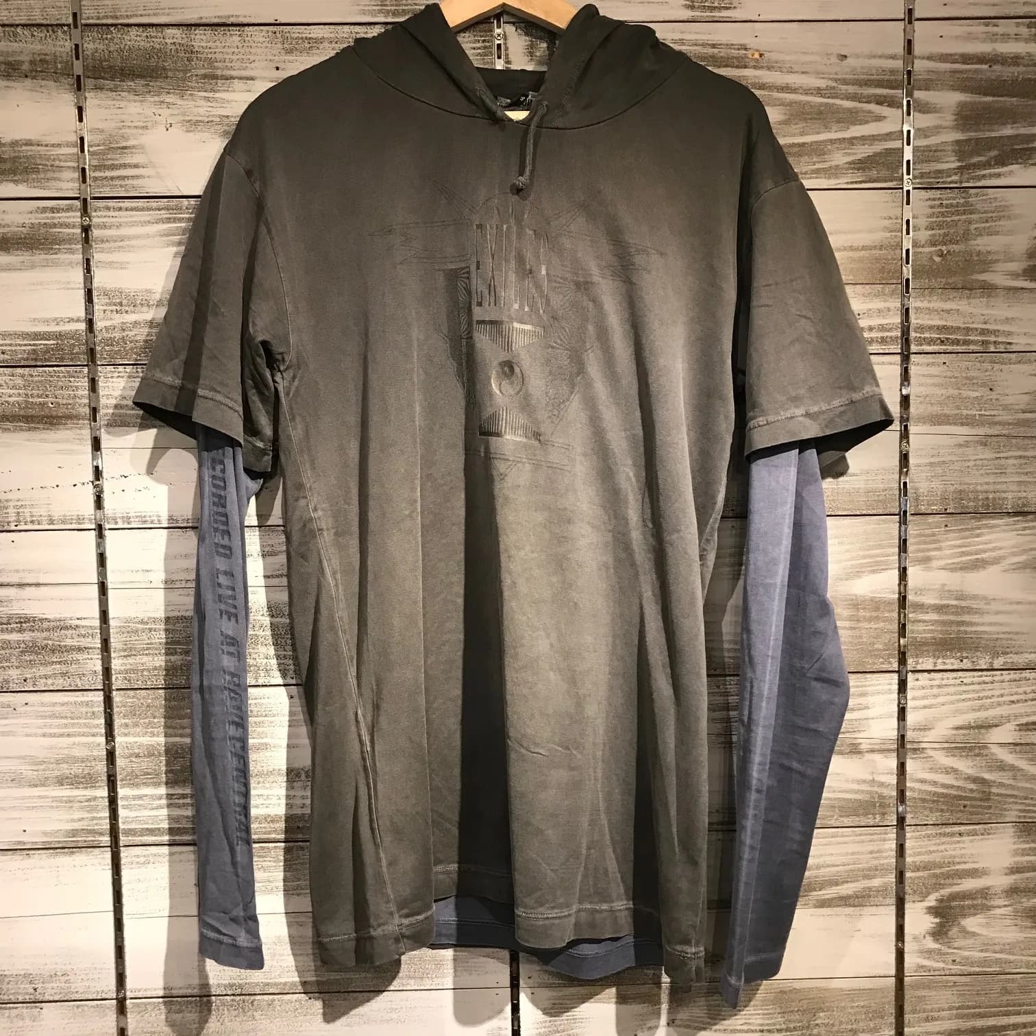 RAF SIMONS RAF SIMONS 04AW WAVES期 EXILES レイヤードデザインカットソーパーカー