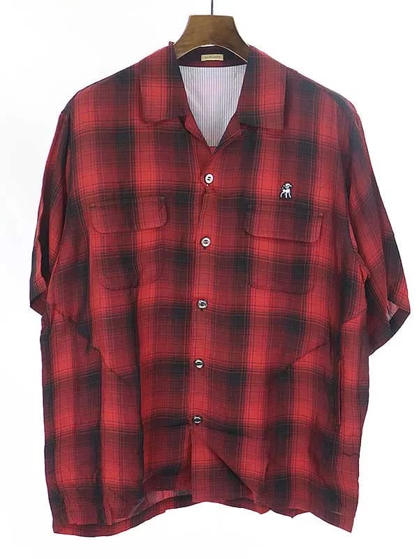 UNDERCOVER ザ シェパード アンダーカバー 20SS オープンカラーチェックショートスリーブシャツ
