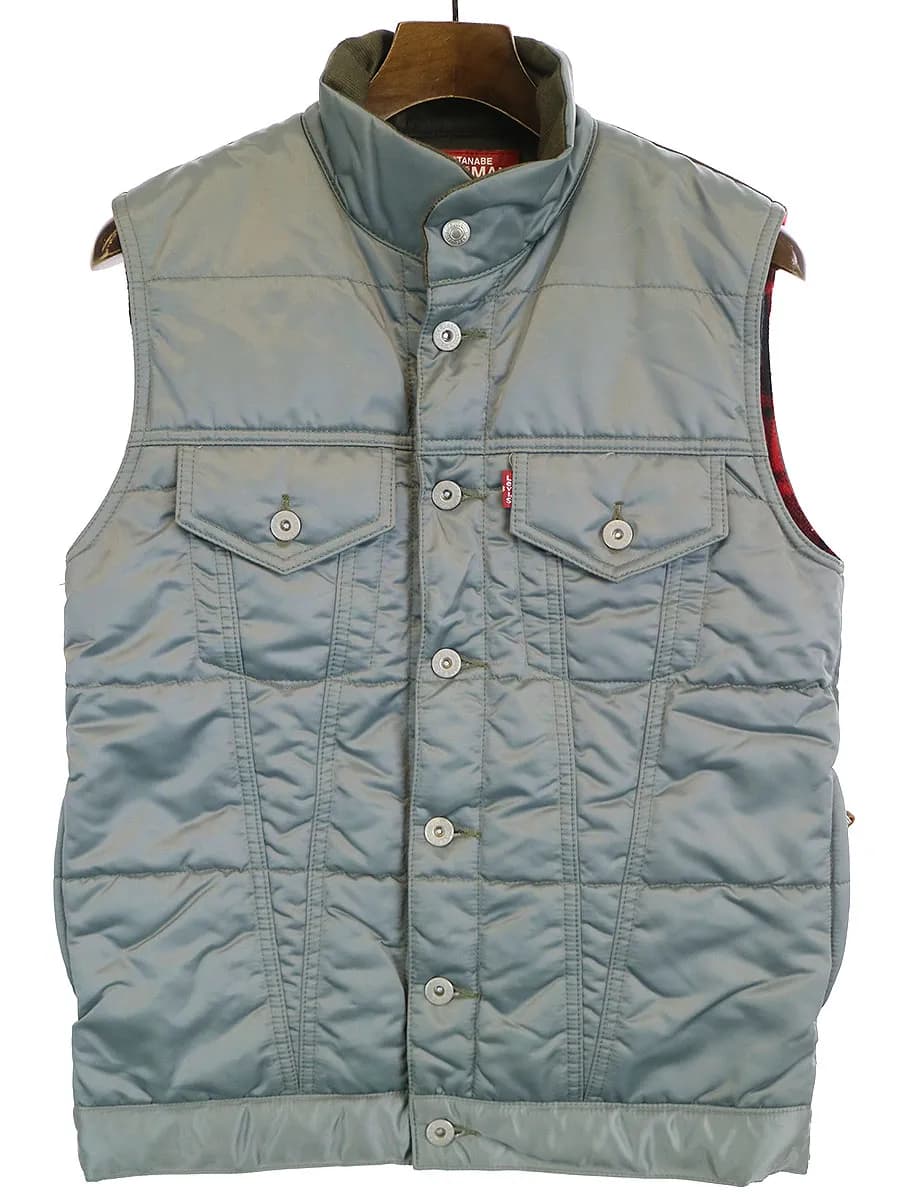 COMME des GARCONS アイコムデギャルソンジュンヤワタナベマン 13AW ×Levi's ナイロンツイル中綿ベスト
