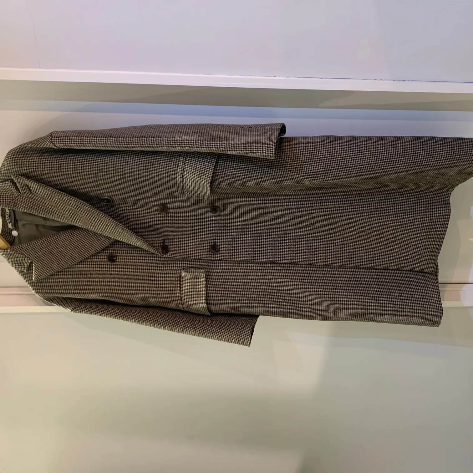 AURALEE AURALEE 18AW Double Face Check Double Breasted Coat