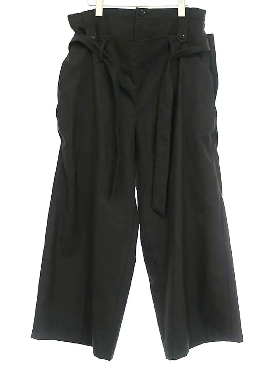 Yohji Yamamoto クラウンド ワイ 19AW Double waist pants ウールギャバジンダブルウエストパンツ