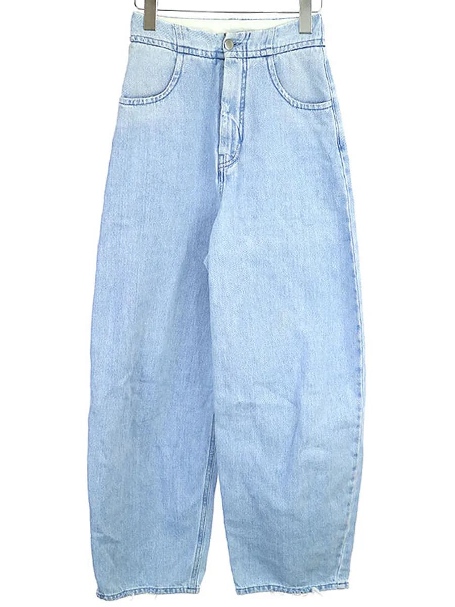 Maison Margiela MM6 16SSハイウエストウォッシュワイドデニムパンツ